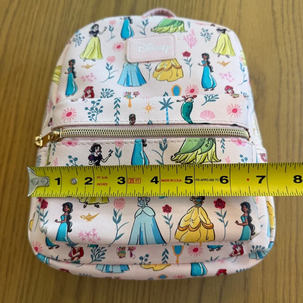 Disney Princess Mini Backpack Womens OS Pink Allover Print Bag